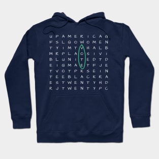 2020 Election Word Search Design ver 2 (White) Hoodie